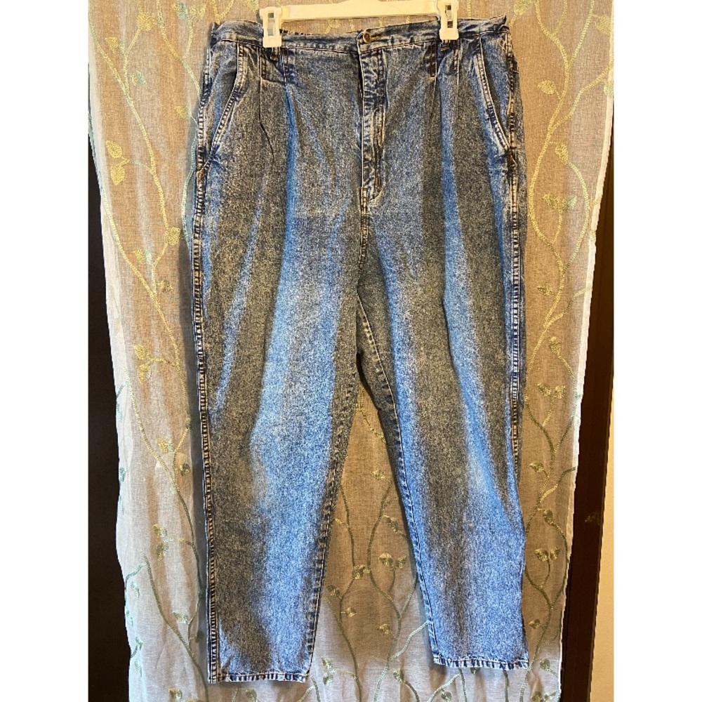 Bill Blass Vintage Acid Wash Mom Jeans 18W